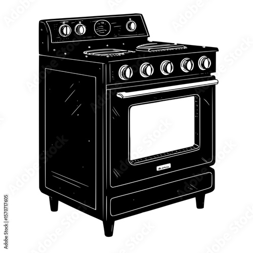 modern kitchen stove