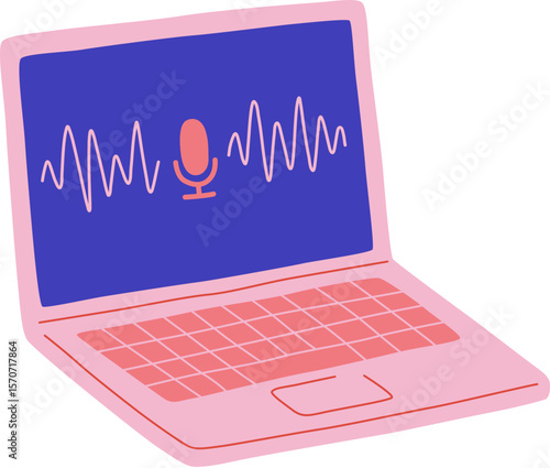 Podcast laptop

