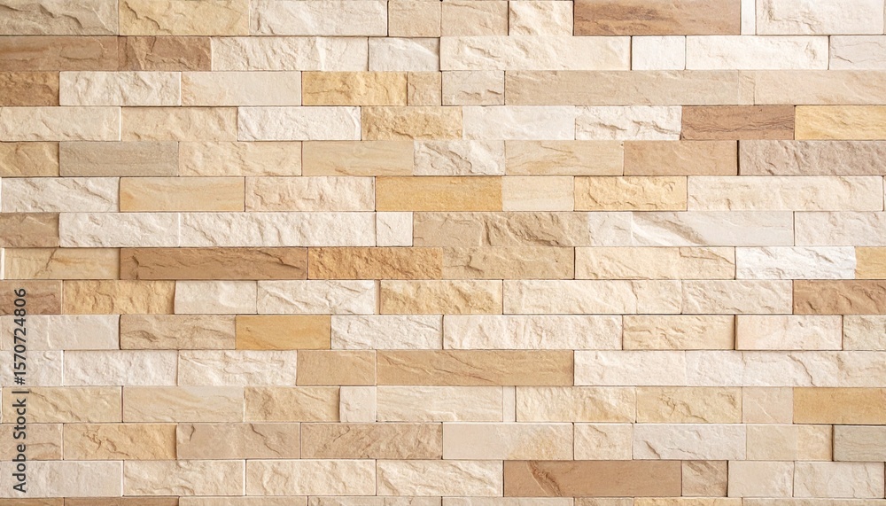 Obraz premium dusty cream zircoon color brick tile wall texture pattern backdrop cutout