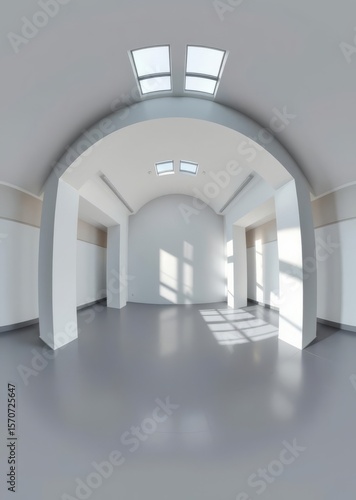 Room 360 equirectangular hdri Empty room interior design architecture blank design room striking structures clean lines geometric shapes dramatic angles play of light and shadow capturing ar
