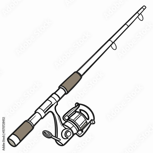 Fishing rod and reel equipment for angling fishing reel angling equipment