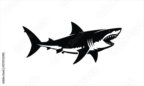 Ocean predator silhouette design