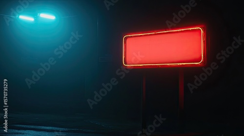 Wallpaper Mural An unlit neon sign glowing dimly in the dark. Torontodigital.ca