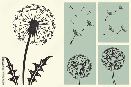  dandelion flower, dandelion seed head, dandelion puff, abstract dandelion silhouette, dandelion icon, dandelion illustration, dandelion graphic, dandelion design, dandelion background, dandelion pa