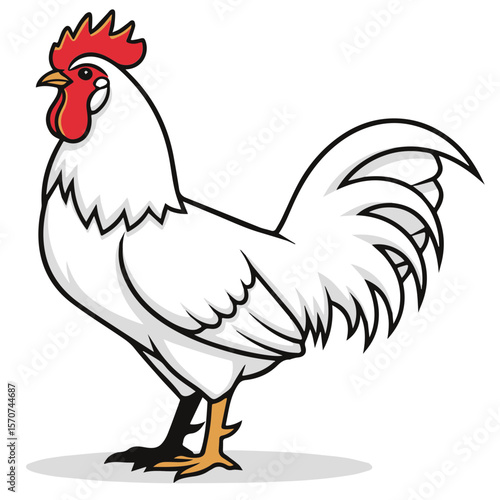 vector illustration of a chicken