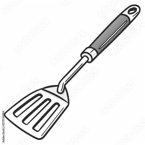Grilling Spatula With Slotted Head kitchen utensil