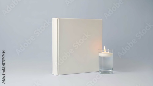 Anniversary album with floating candle