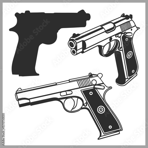 Echoes of Gunpowder – Antique Pistols in Shadow