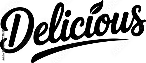 Delicious Organic Food Brand Logo