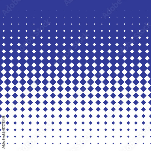 A background of small and large diamond shapes, Blue gradient texture. / 大小のダイヤ形が連なる背景素材 グラデーション テクスチャ 青