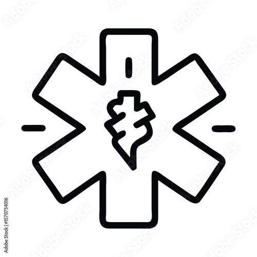 Ambulance icon set emergency rescue ambulance van vector