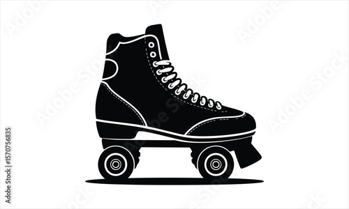 Dynamic skater performing trick silhouette