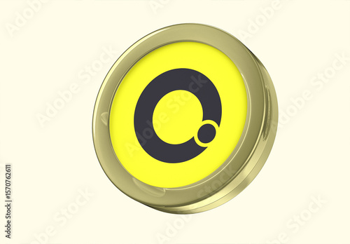 Realistic 3D App Icon Mockup