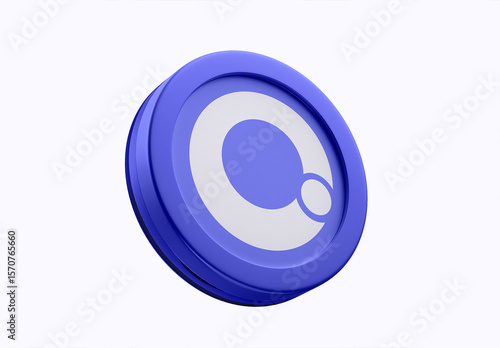 Clean 3D App Logo Mockup