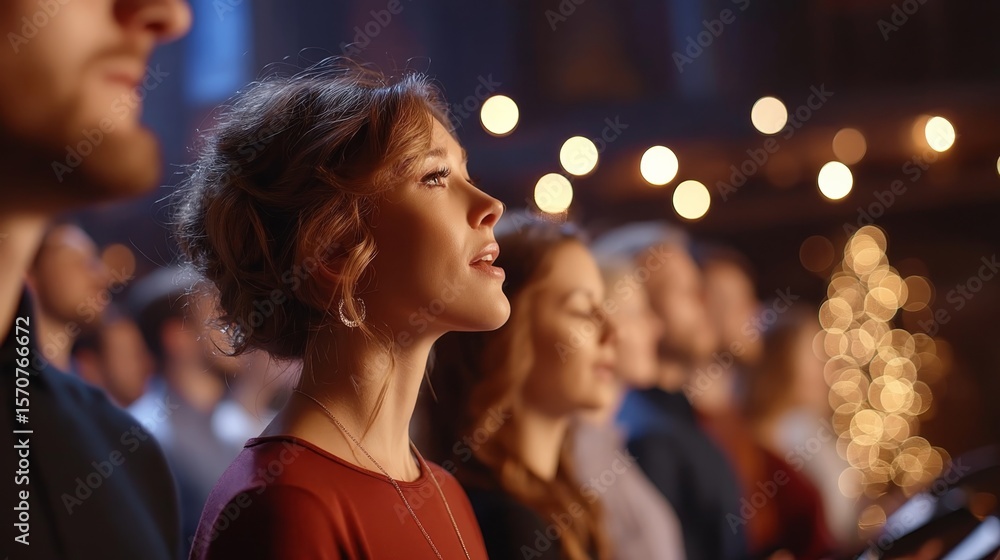 An enchanting visual of faith and music intertwines in this church scene. An enchanting visual of faith and music intertwines in this church scene.