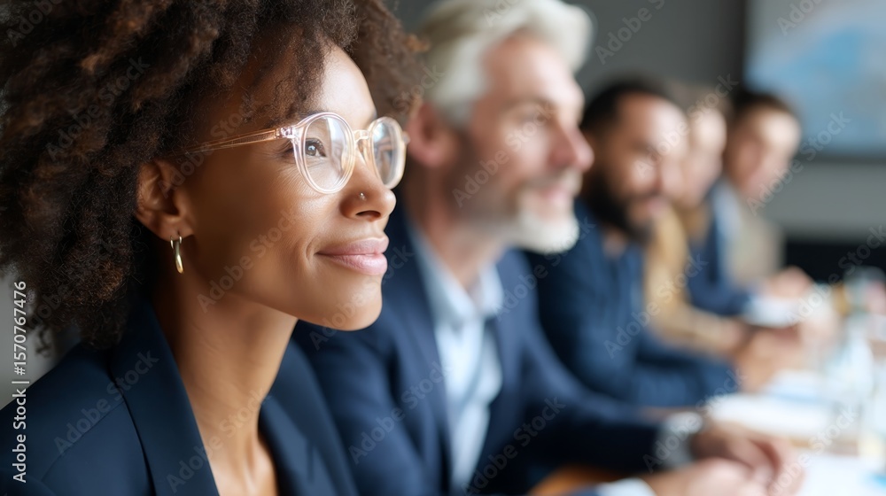 Obraz premium Multicultural business people collaborating for success. 