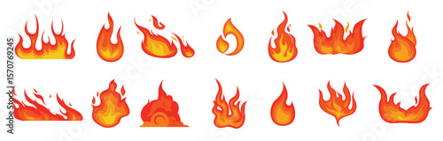 red orange fire flame hot flaming element