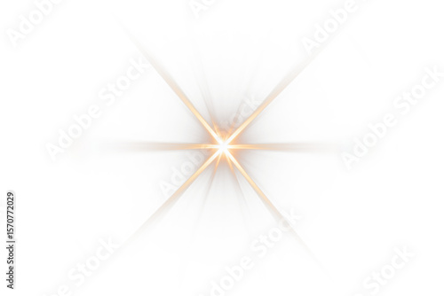 Tableau sur toile PNG Gold Sunburst and Light Leaks