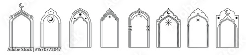 ramadan arabian boho arches muslim frames.