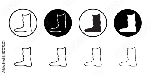 Brisk boots icon simple vector isolated symbol