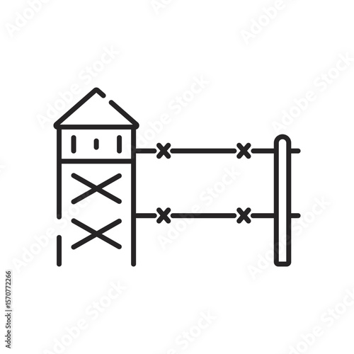 Wallpaper Mural War web icons in line style. Army, battle, conflict, military, missile, refugees, bomb, tank, collection. Torontodigital.ca