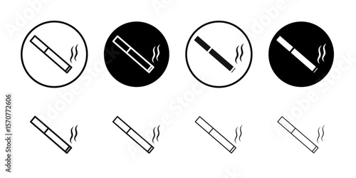 Cigarette icon simple vector isolated symbol