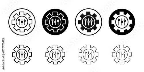 Customization icon simple vector isolated symbol