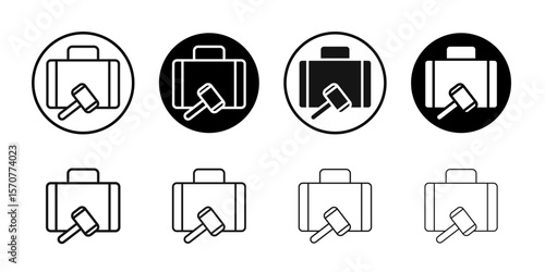 Employment law icon simple vector isolated symbol