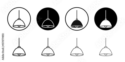 Hanging light icon simple vector isolated symbol
