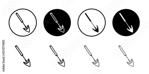 Harpoon icon simple vector isolated symbol