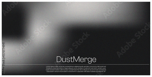 The image presents a striking, minimalist design with a dark background that transitions into a soft, blurred glow at the center, creating a hazy and enigmatic effect.