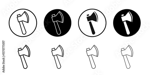 Hatchet icon simple vector isolated symbol