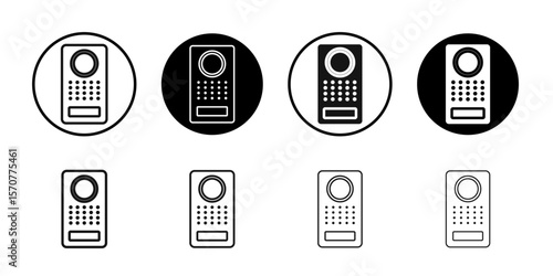 Intercom icon simple vector isolated symbol