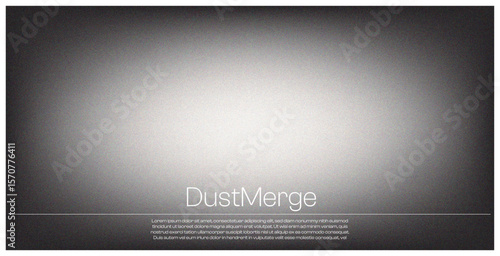 The image is a complex digital artwork that embodies a fusion of dust-like particles and smoky haze, blending seamlessly into a gradient fade from dark to light.