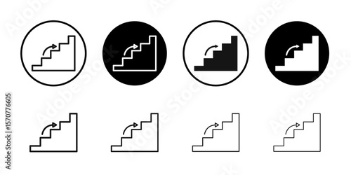 Next steps icon simple vector isolated symbol