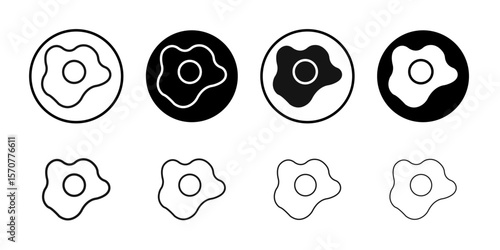 Omelet icon simple vector isolated symbol