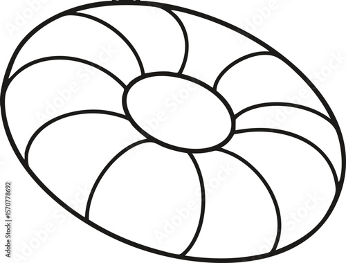 vector illustration of a swimming tube