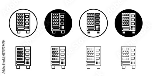 Vending machine icon simple vector isolated symbol