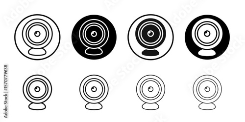 Webcam icon simple vector isolated symbol