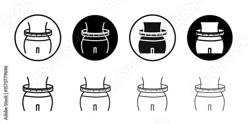 Weight loss icon simple vector isolated symbol