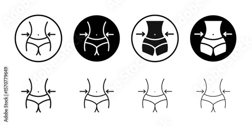 Weight loss simple vector isolated symbol