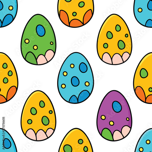 Easter Dino Dragon Egg Pattern
