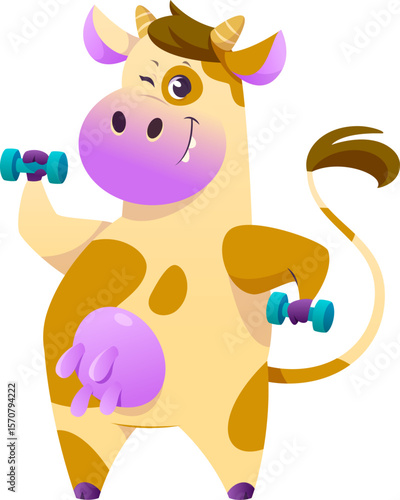 Cow Cartoon Character