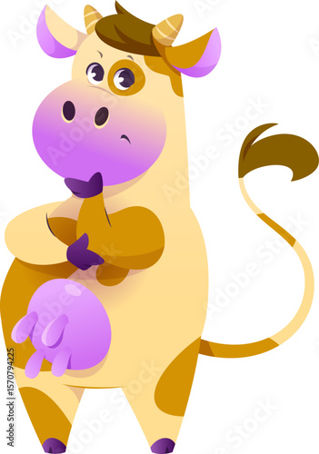 Cute Cow Mascot