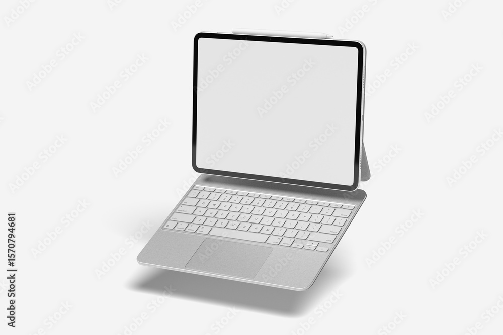 iPad Pro Screen Mockup on White Background iPad Pro Screen Mockup on White Background