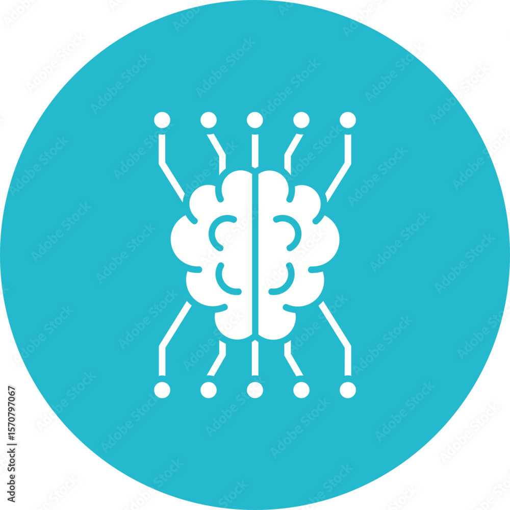 Obraz premium Artificial intelligence Icon
