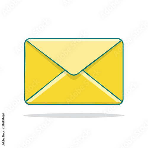 Free Download Stylized yellow envelope illustration delivering messages correspondence cartoon - GFXLoad