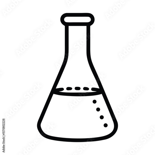 Science icon set chemistry laboratory technology vector symbol research beacon sign Vector
