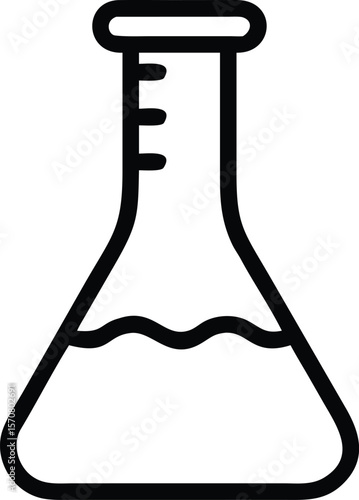 Science icon set chemistry laboratory technology vector symbol research beacon sign Vector

