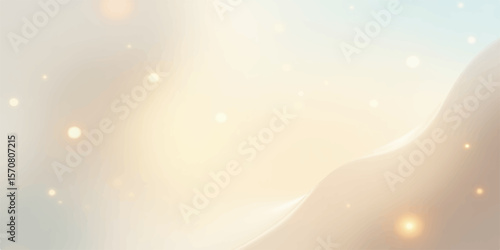 Bright golden Christmas lights glow with abstract bokeh